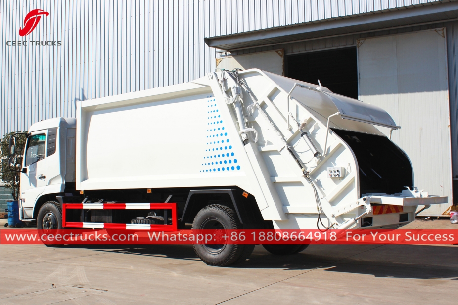 12CBM Compressor Vuilniswagen Dongfeng