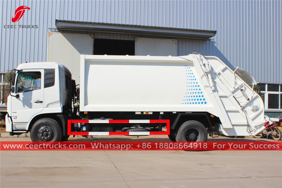 12CBM Compressor Vuilniswagen Dongfeng