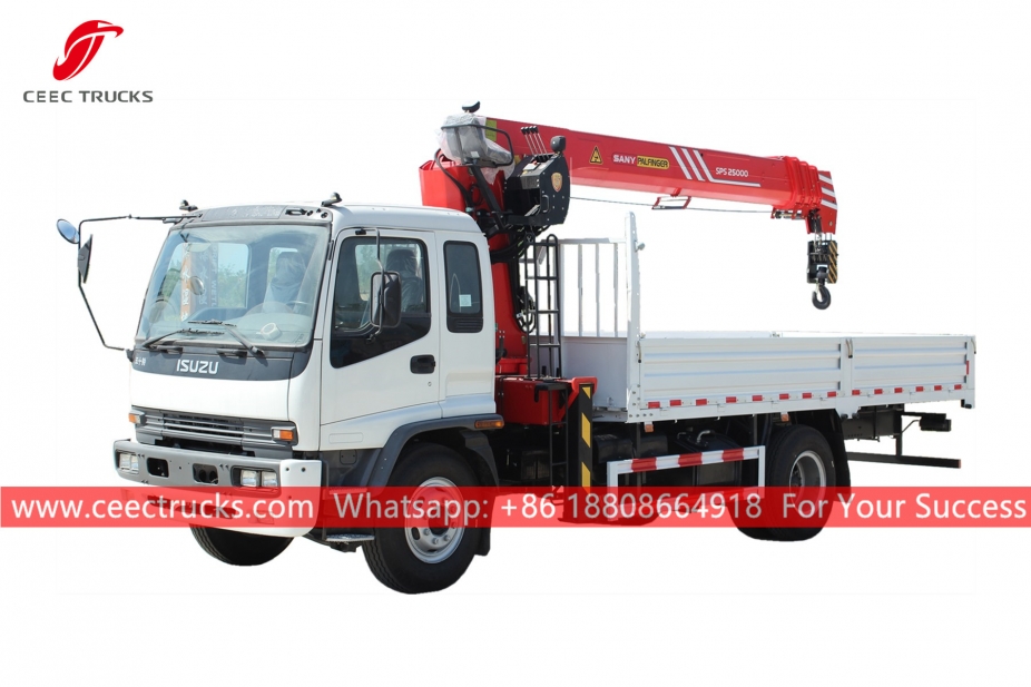 ISUZU FTR 10Tons Truck gemonteerde kraan