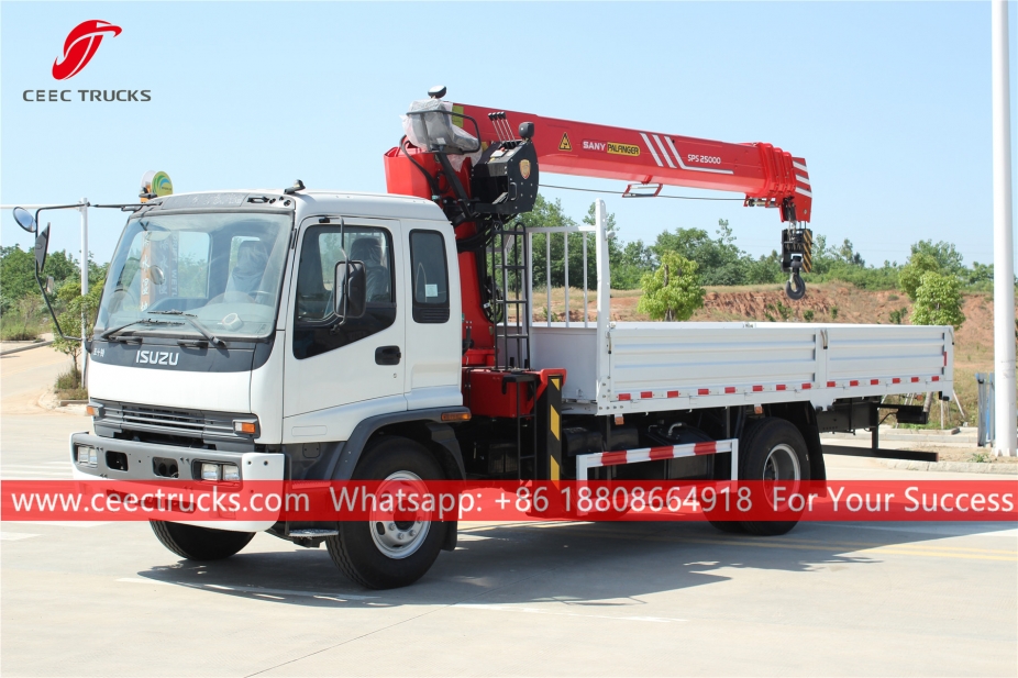 ISUZU FTR 10Tons Truck gemonteerde kraan