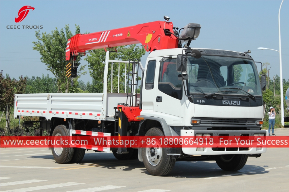 ISUZU FTR 10Tons Truck gemonteerde kraan