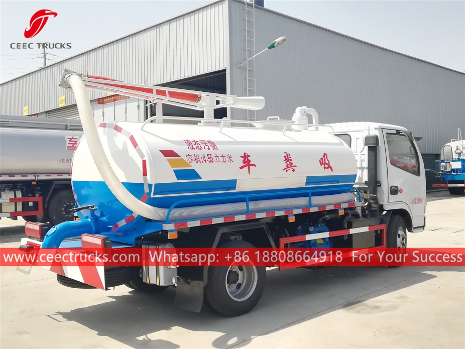 4.500 liter septische zuigwagen DongFeng