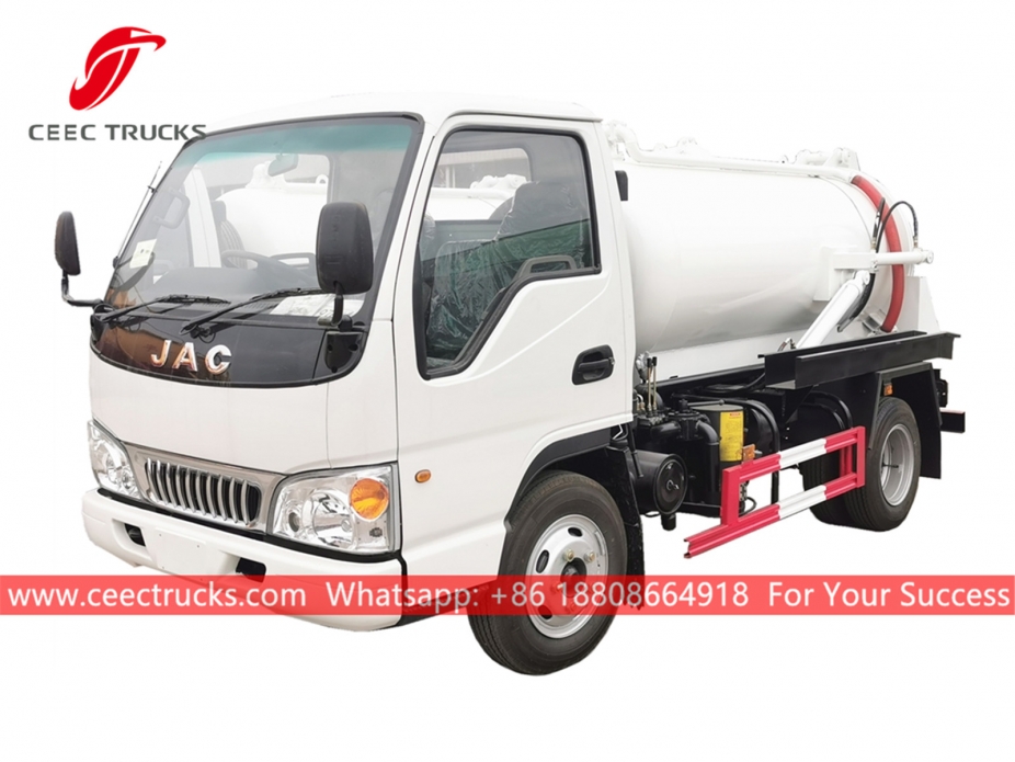 3.000 liter rioolzuigwagen JAC