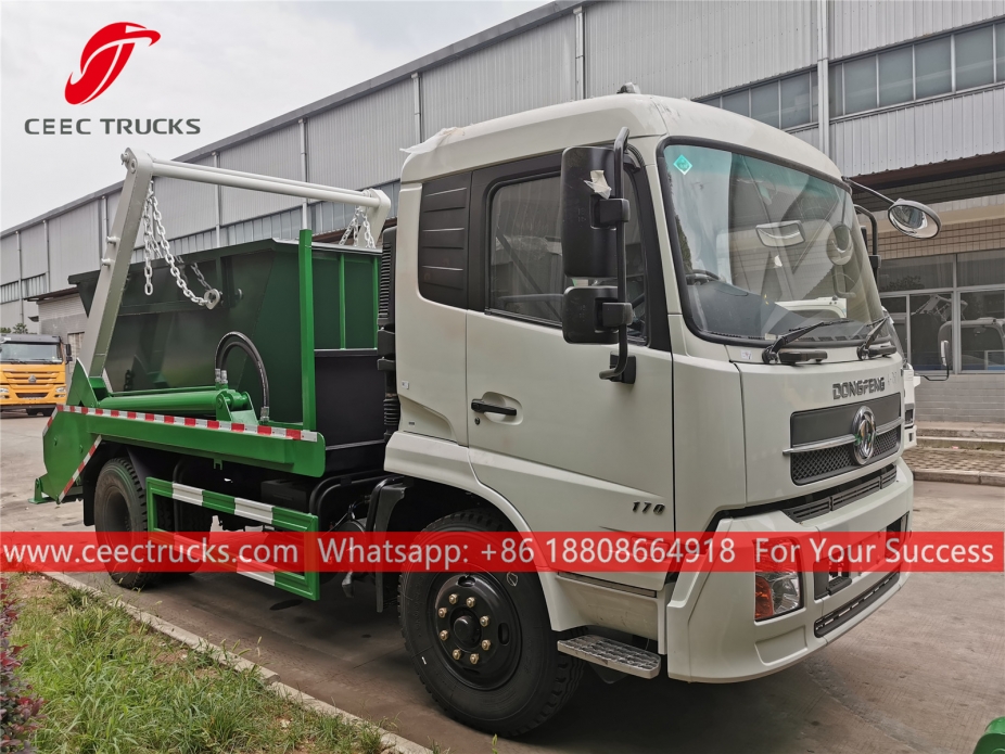 Dongfeng RHD Zwenkarm afvalwagen