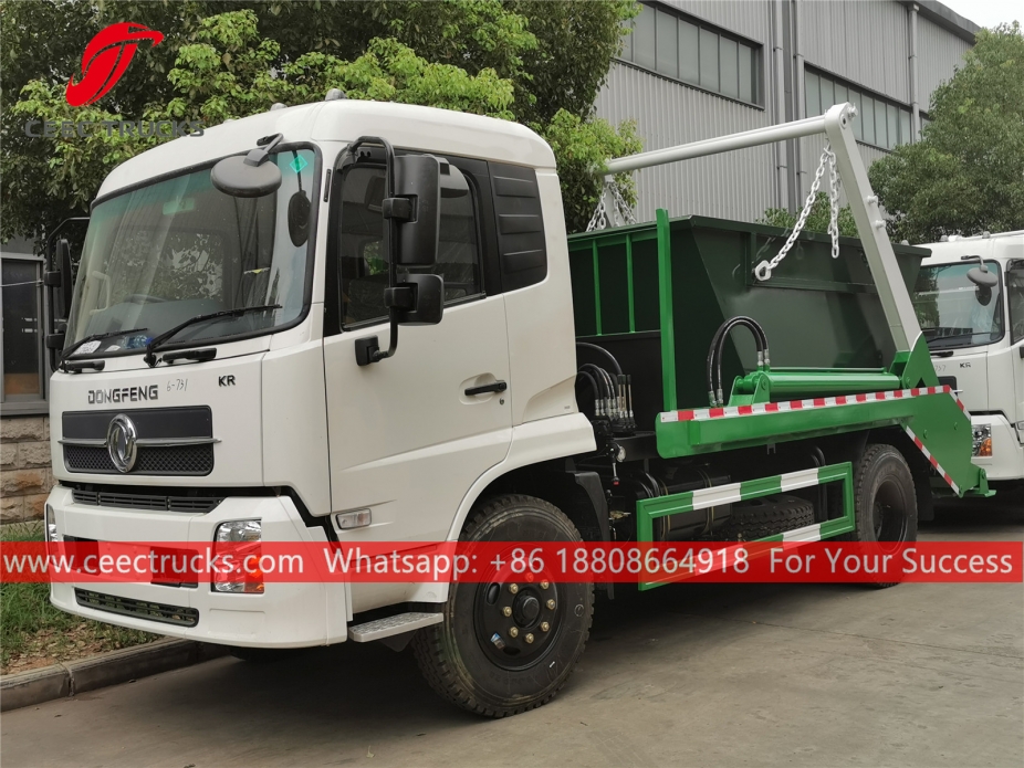 Dongfeng RHD Zwenkarm afvalwagen