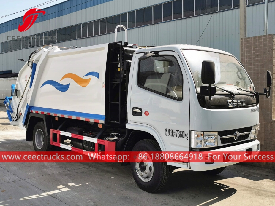 Dongfeng 6CBM Achterlaad Afvalwagen