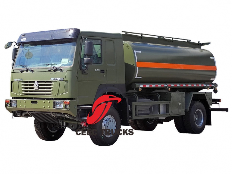 Howo 4x4 militaire mobiele diesel tankwagen