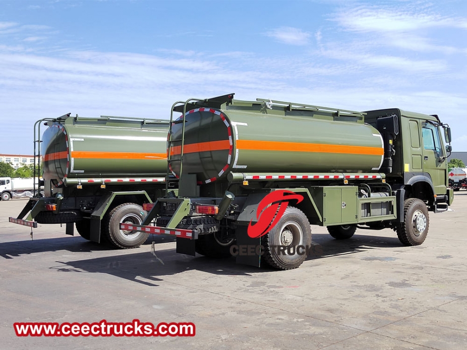 Howo 4x4 militaire mobiele diesel tankwagen