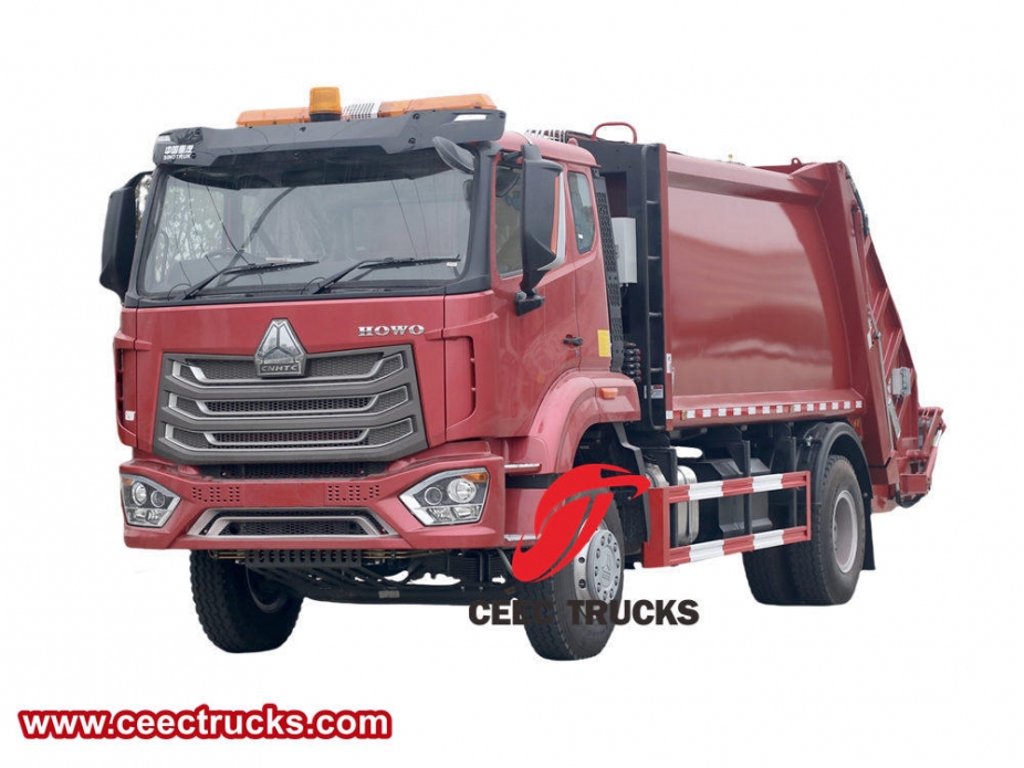 Howo 12 cbm containerperswagen