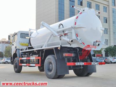 Beiben 1929 offroad 4x4 cesspit emptier 8000L vacuum suction tanker truck