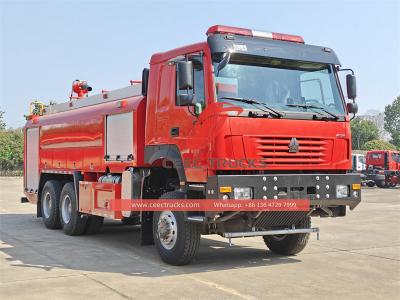 HOWO 6x6 water tank fire lorry