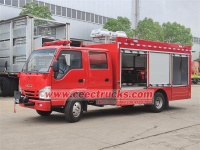 Isuzu mini telescopic lighting rescue fire trucks