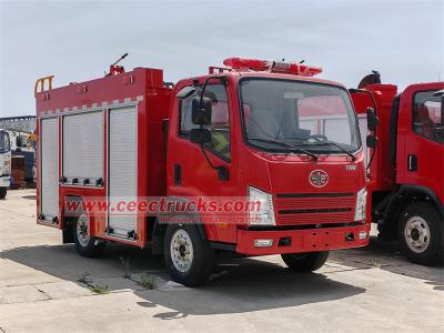 FAW small water fire rescue truck