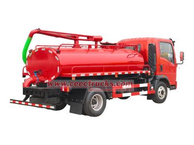 Howo septic tank pump truck
