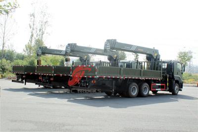 Philippine Isuzu GIGA 380HP boom crane dropside cargo truck