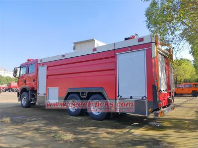 HOWO TX 6x4 double row water fire truck