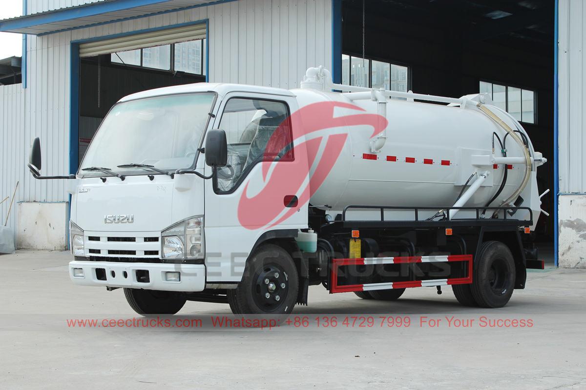Een ISUZU vacuümtankwagen met een inhoud van 4000 liter is geëxporteerd naar de Filipijnen.