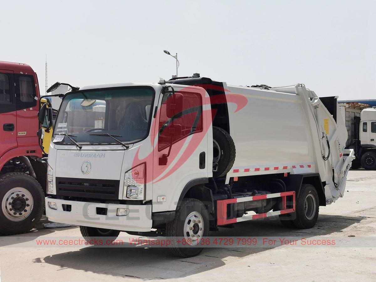 Shacman 5 CBM afvalperswagen voor Laos
