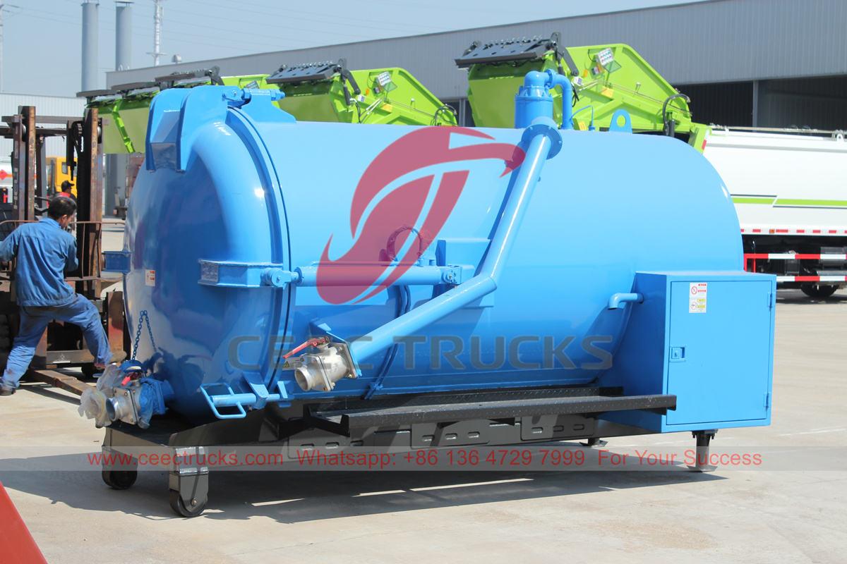 Op maat gemaakte vacuüm riooltanks met een inhoud van 5000 liter