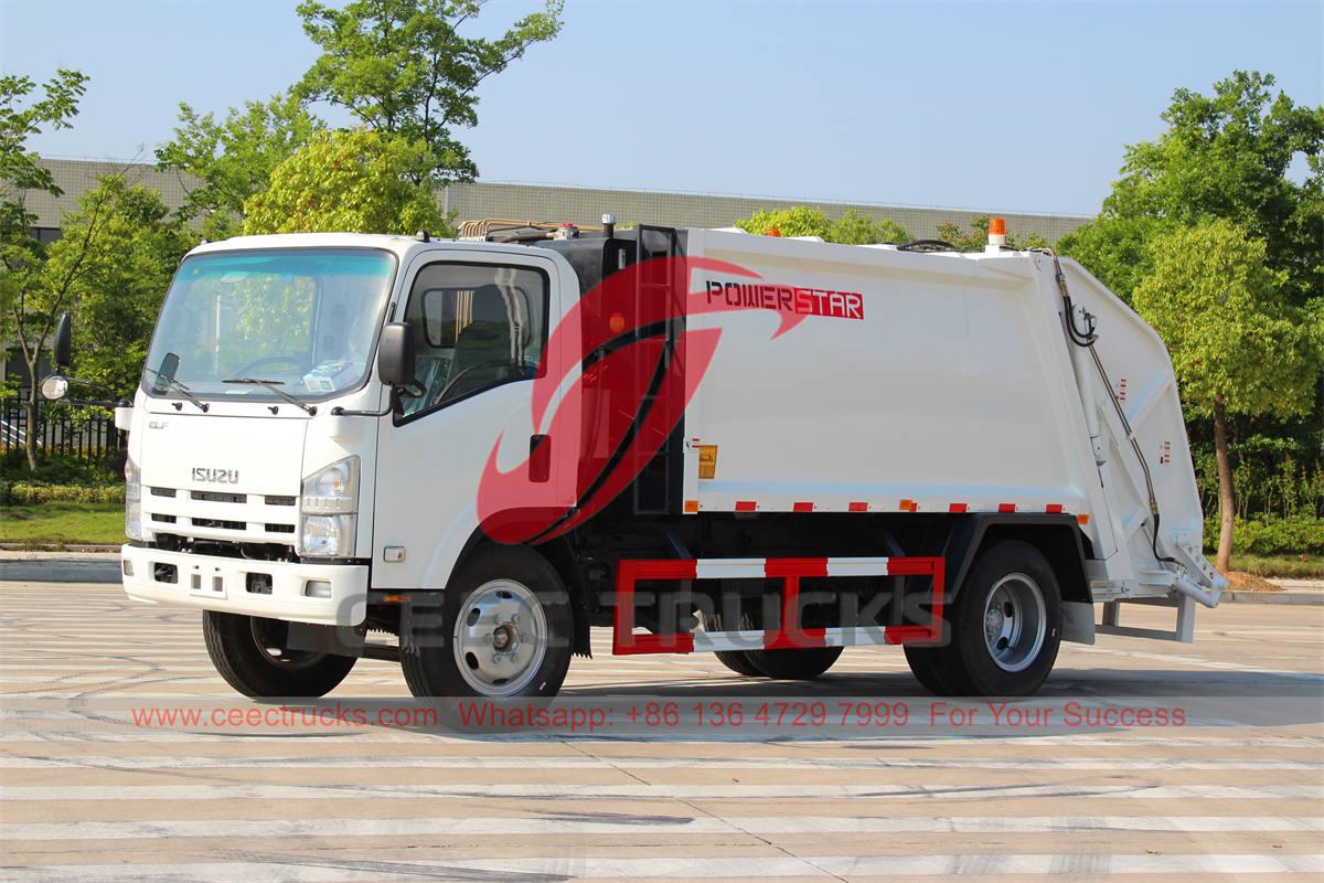 De krachtige ISUZU vuilniswagen wordt geëxporteerd door CEEC TRUCKS.