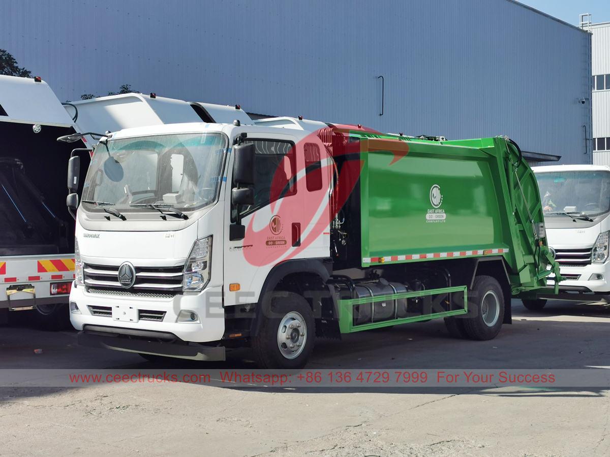 HOWO 8CBM afvalperswagen voor Afrika