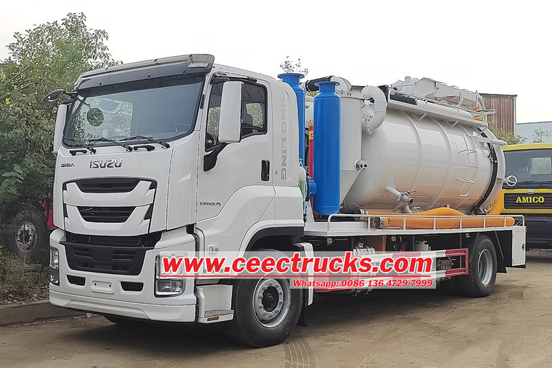 Isuzu Giga 10.000 liter gecombineerde hogedrukspuitwagen