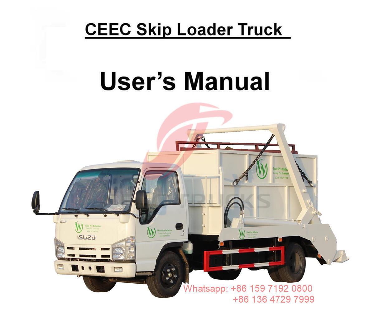Laos - ISUZU 6cbm skip afvalwagen gebruikershandleiding