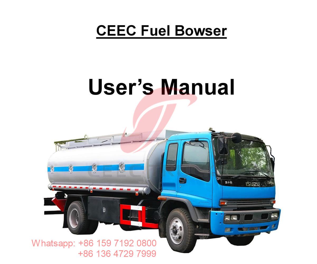 Myanmar - ISUZU 16000 liter tankwagen handleiding