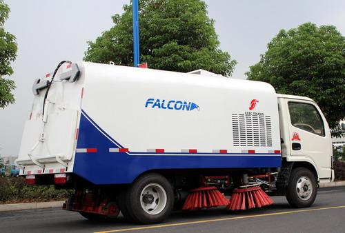 Dongfeng 4 CBM straatveegwagen export naar Ecuador