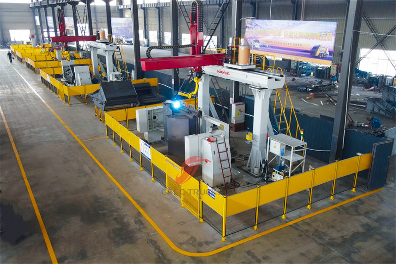 Toepassing van geautomatiseerd lassen bij de productie van achterladers voor afval