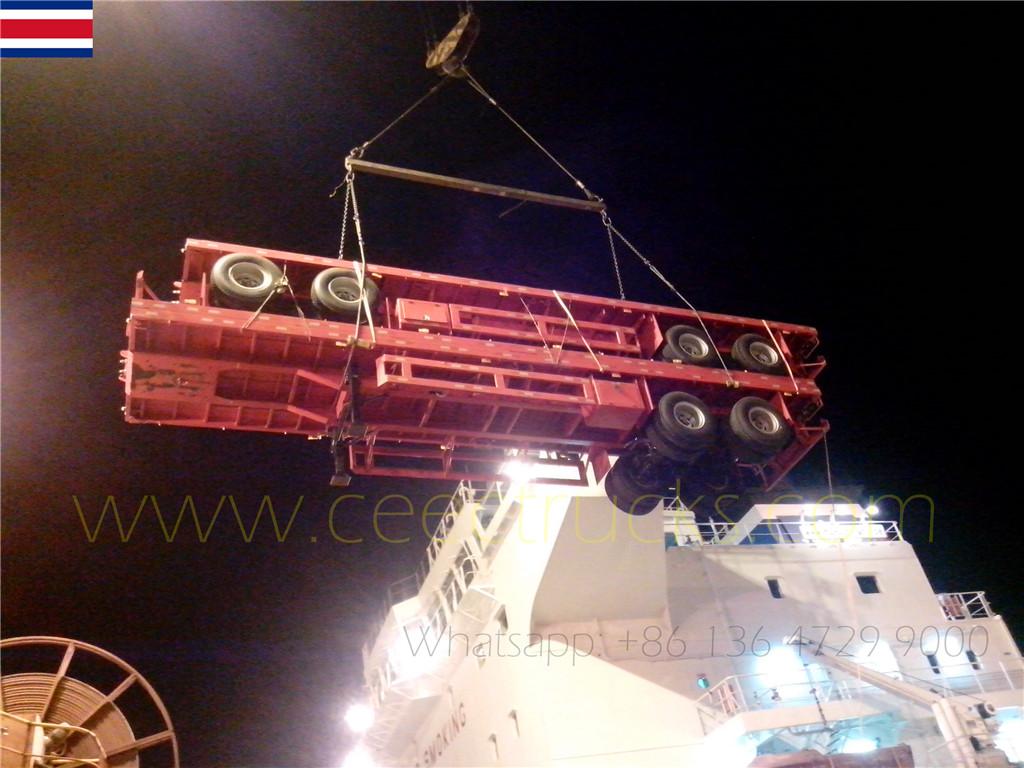 Klanten uit Costa Rica bestellen 10 eenheden bogie-oplegger