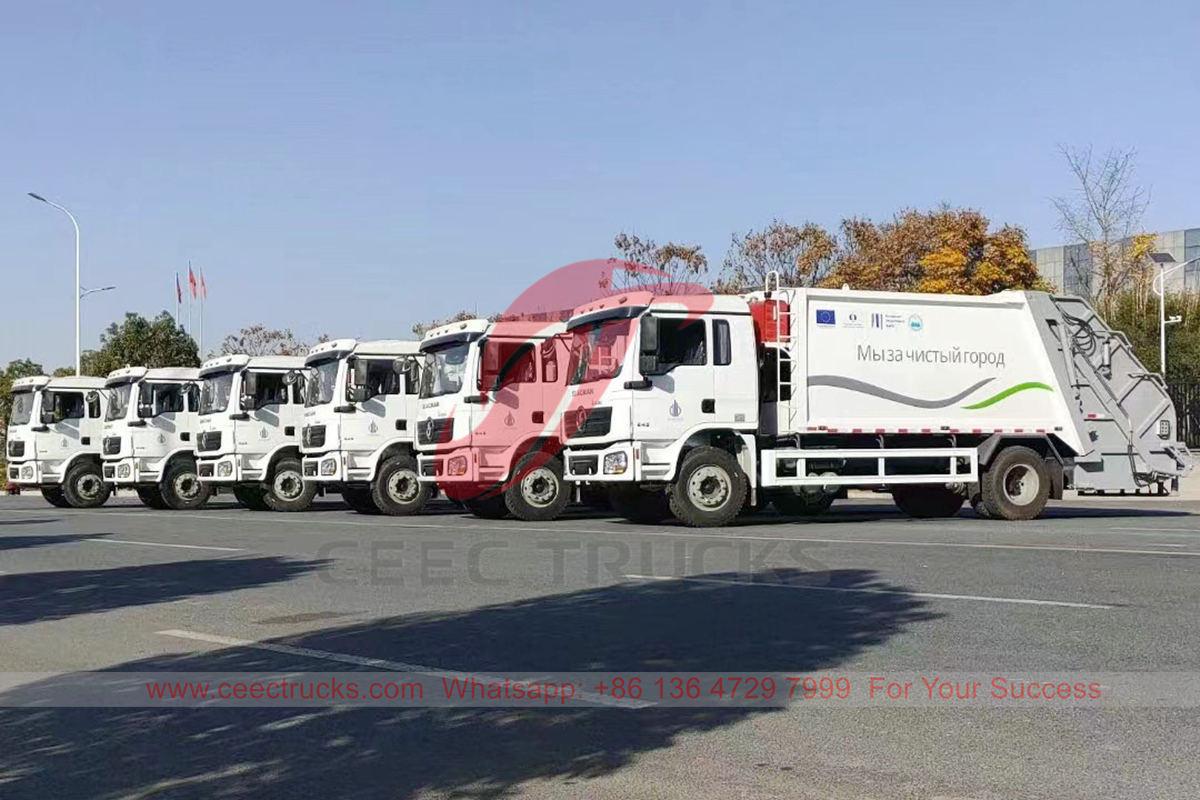 Kirgizië - 6 eenheden Shacman vuilnisperswagens zijn geëxporteerd door CEEC TRUCKS