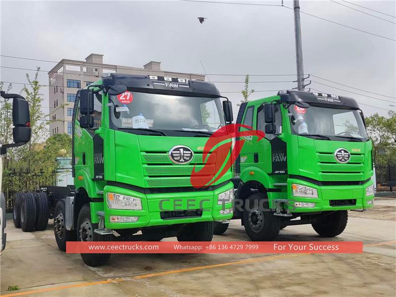 Congo - 2 eenheden FAW J6P 8×4 kiepwagens voor export