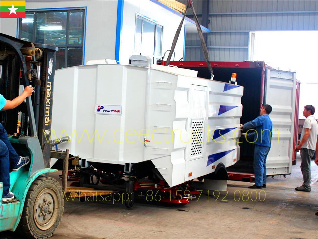 Klant uit Oost-Azië koopt 5cbm straatveegmachine kit als voorbeeldorder