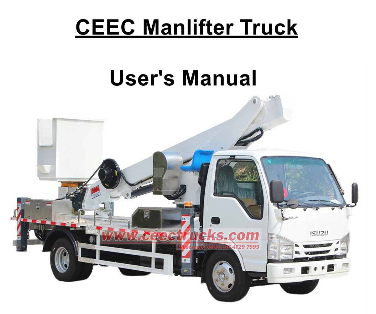 Mongolië ISUZU mini ELF 20m Manlifter Truck Bedieningshandleiding