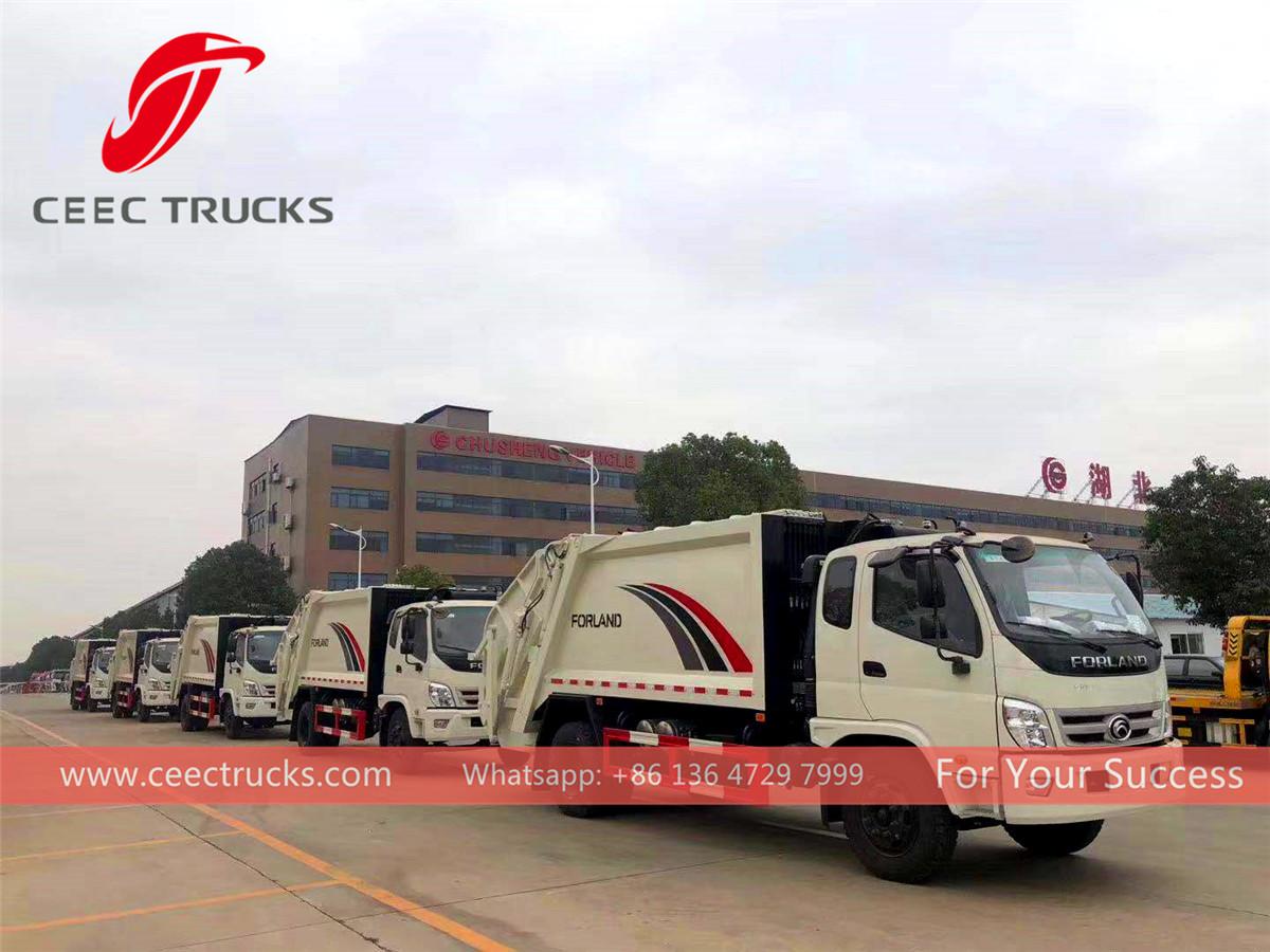 Ethiopië - 10 eenheden Foton vuilnisperswagen voor export