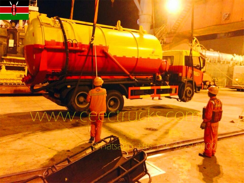 Kenia koopt FAW 18 CBM Cesspit Emptier-vrachtwagen