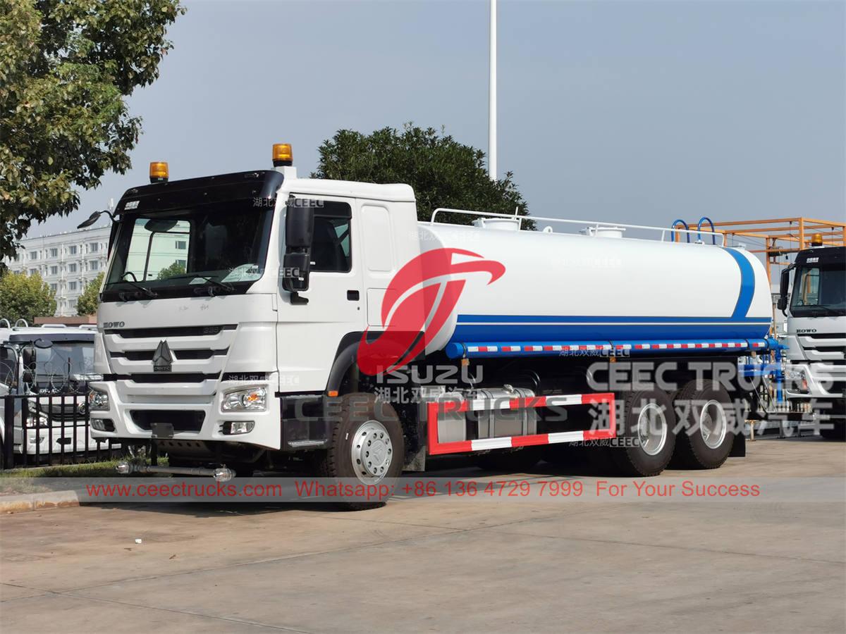 Congo - 2 eenheden HOWO 20000 liter watertankwagen geëxporteerd naar Congo